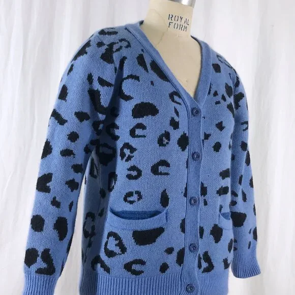 Leopard Cardigan Sweater Chloe Sevigny for Opening Ceremony - Picture 2 of 9